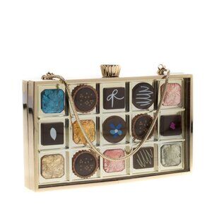 ISO Kate Spade Creme de la crème chocolate box clutch